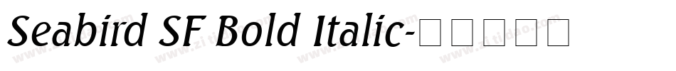 Seabird SF Bold Italic字体转换